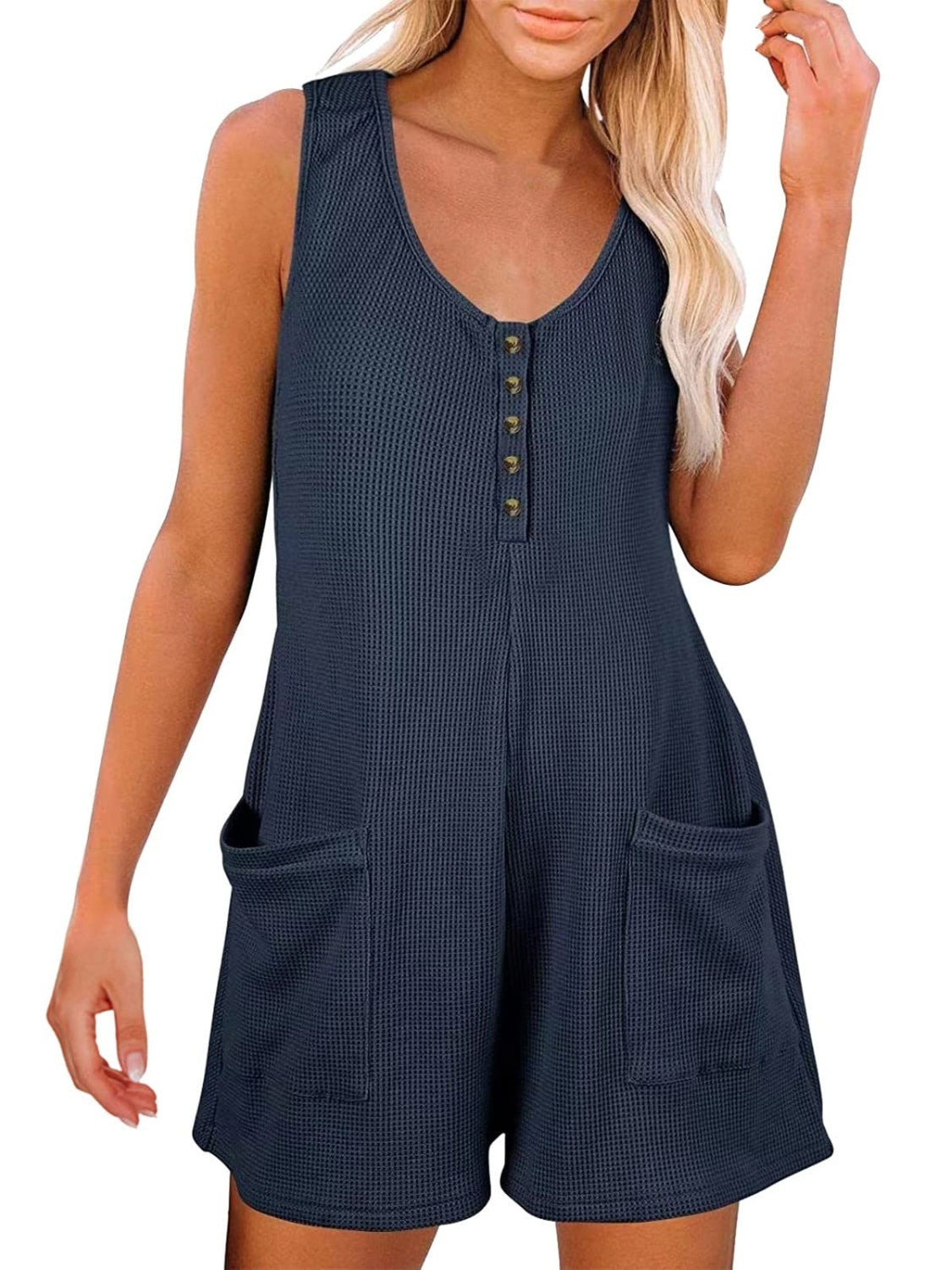 Summer Vintage Pocketed Romper