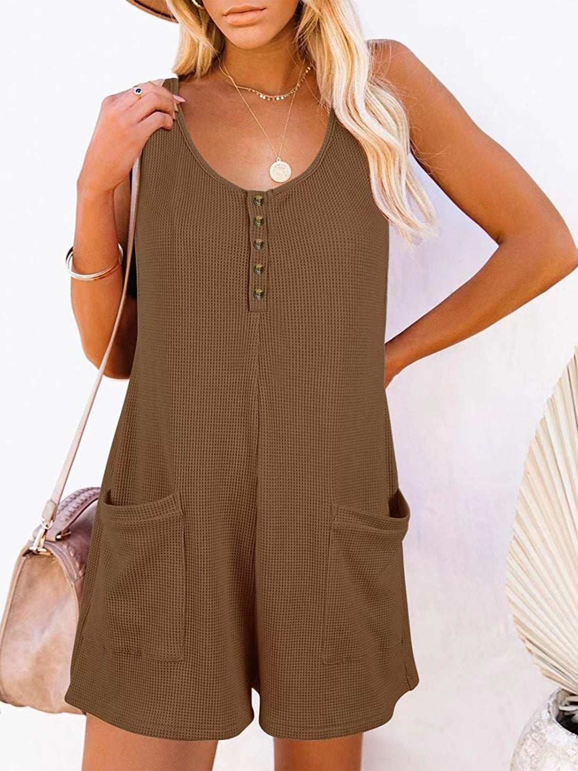 Summer Vintage Pocketed Romper