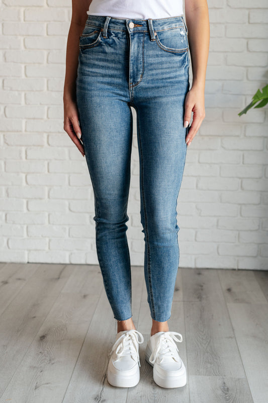 Nicole Judy Blue Skinny Jeans in Vintage Wash