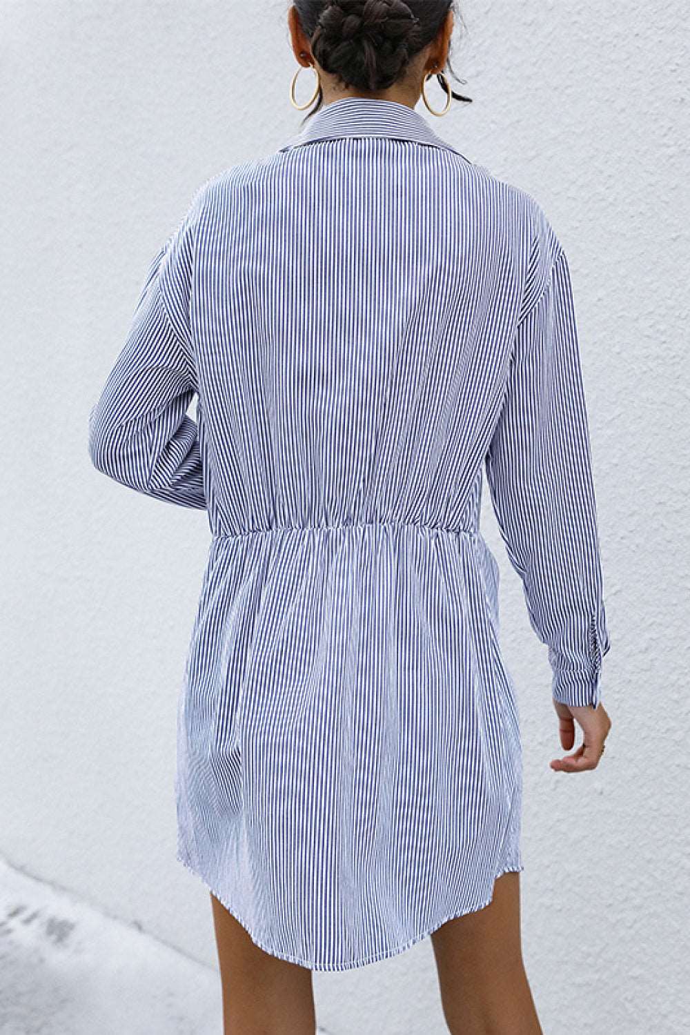 Lazy Day Button Shirt Dress-Lavender Grace Boutique